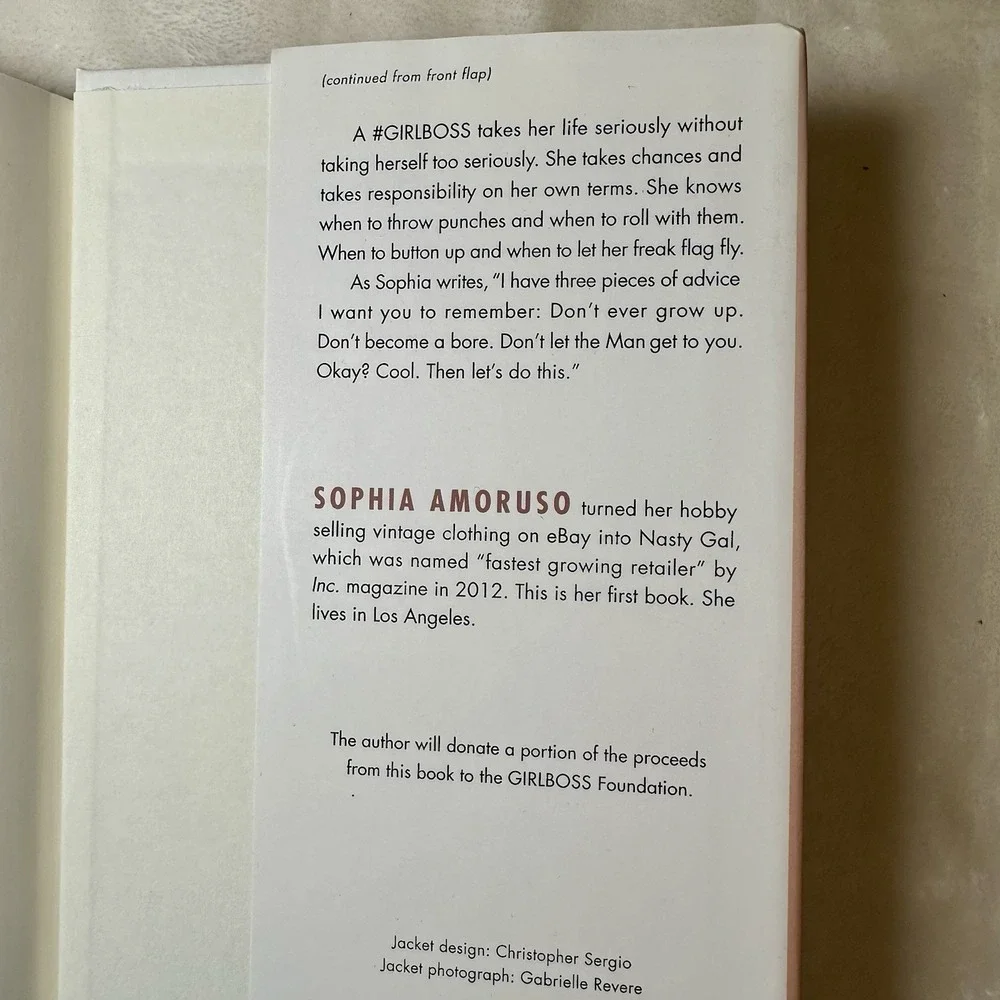 #GIRLBOSS by Sophia Amoruso‎ Hardcover NYT Bestseller Memoir Book